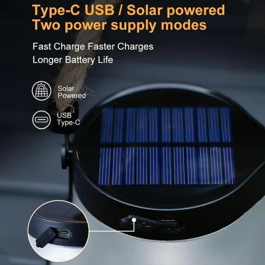 Solar Lantern Outdoor Lamp Waterproof Flame Light For Garden 9213797794035-1