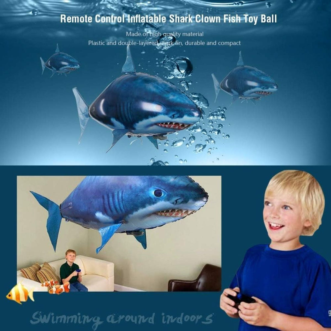 Remote Control Electric Flying Fish 6851983376484-1