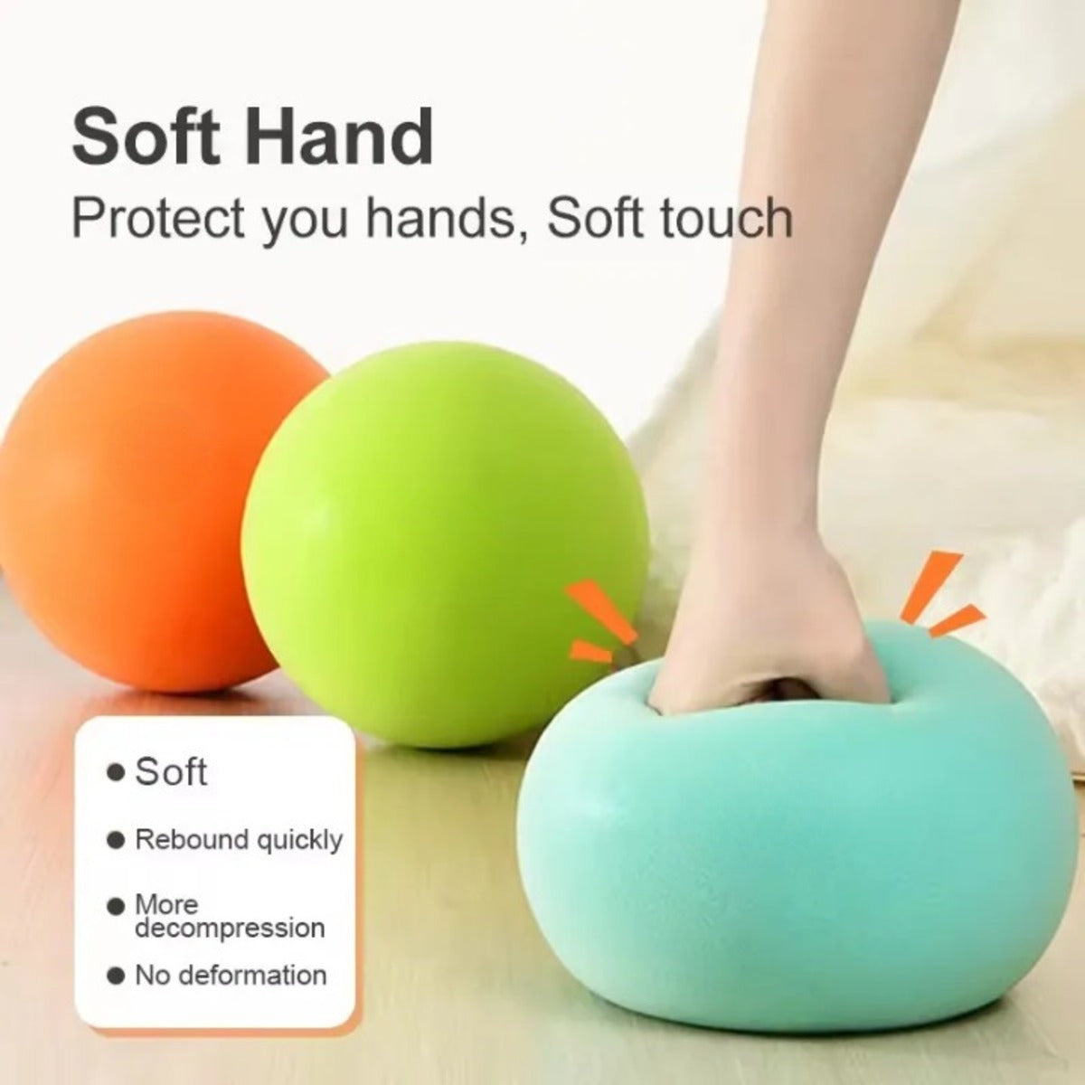 21Cm Silent Indoor Basketball - Soft PU Foam - Lightweight No-Noise Dribbling Ball 15146752966982-1