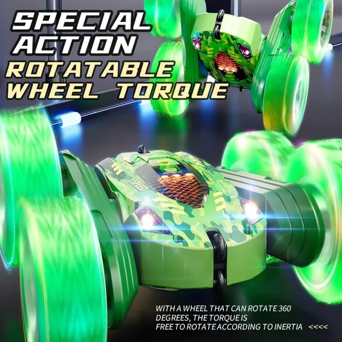 Rc Stunt Car Double Sided Flip 2.4G Remote Control Cars 360¡Ã Rotation Rc Off Road Drift Car Children Gifts For Kids Adults Boys 9751061496115-1