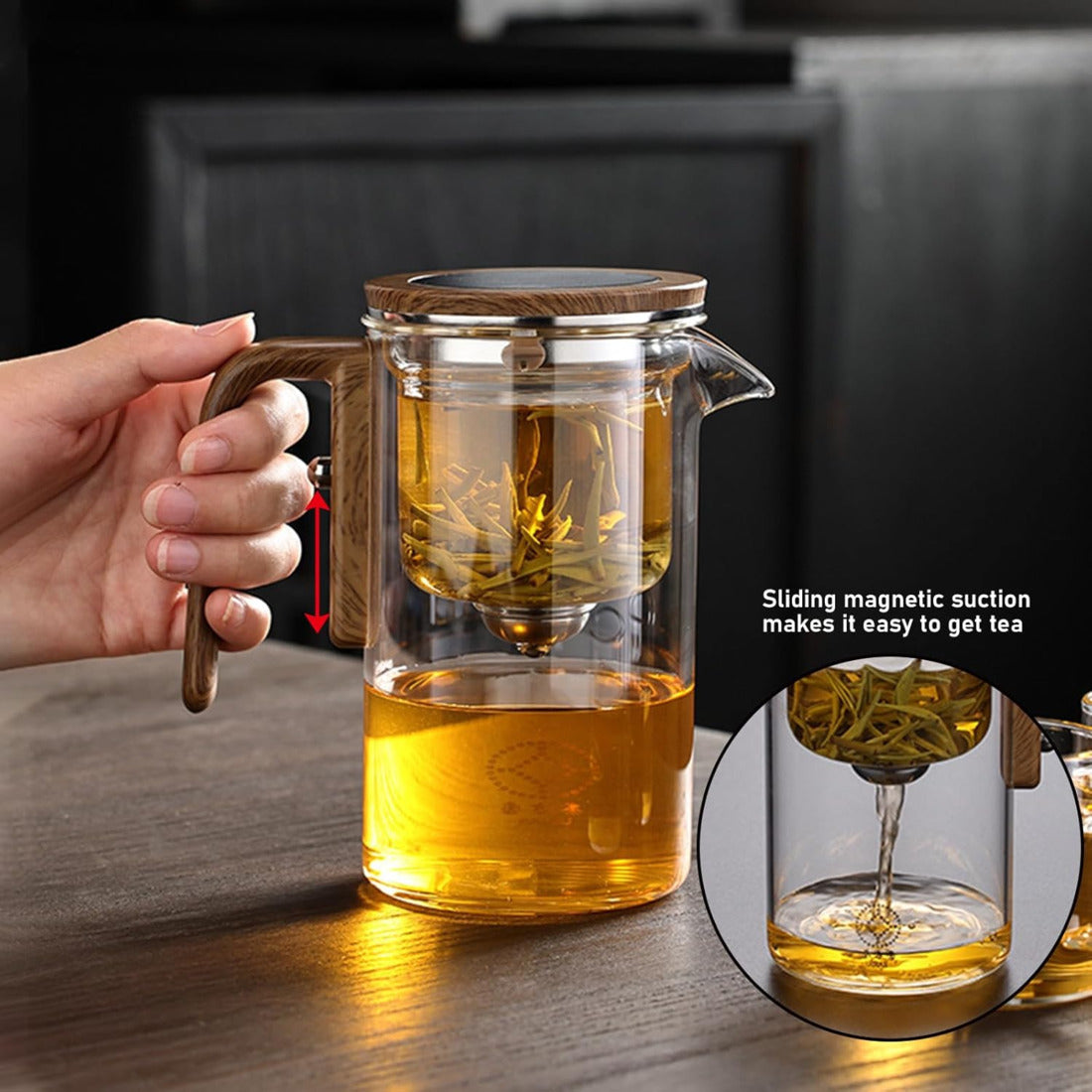 Durable Glass Teapot With Infuser For Tea Brewing 11588921131276-1