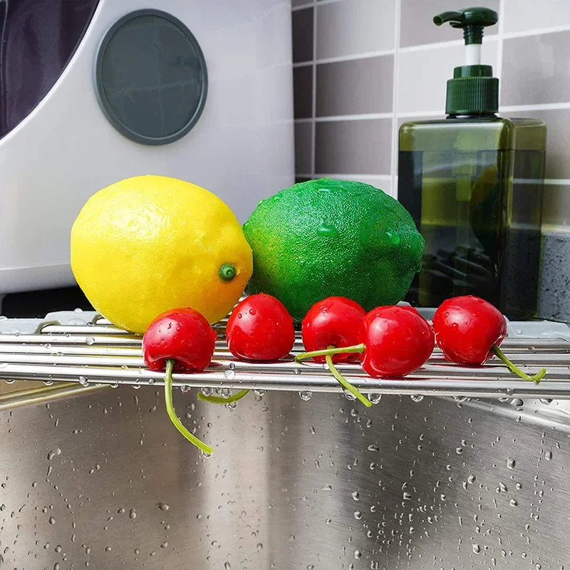 Adjustable Kitchen Retractable Drainer Rack For Sink Dish Drying Storage 6851373465700-1