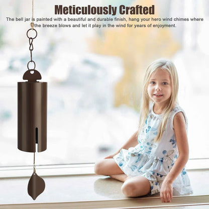 Deep Resonance Serenity Bell - Outdoor Musical Wind Chime and Home Decor (6x6x48CM) 7834118750406-1