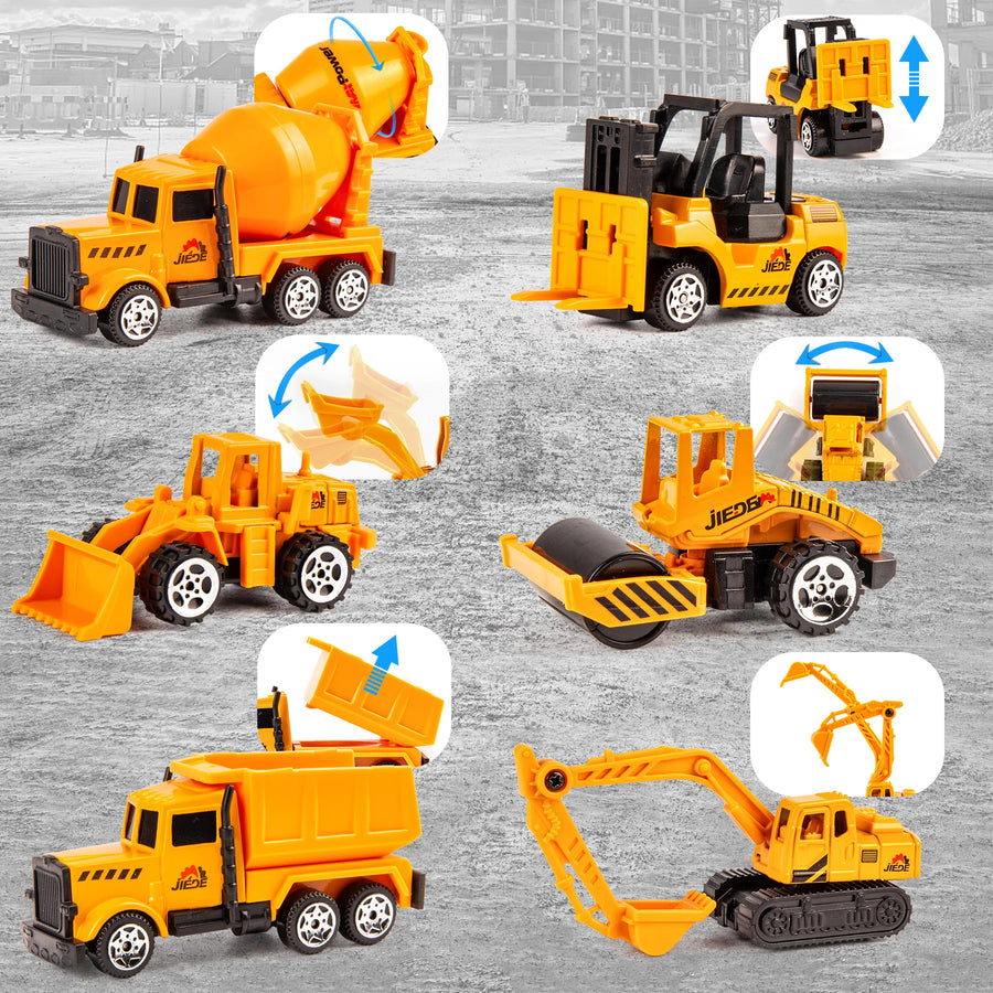 Children'S Interactive Transforming Construction Truck Playset 15613224943965-1
