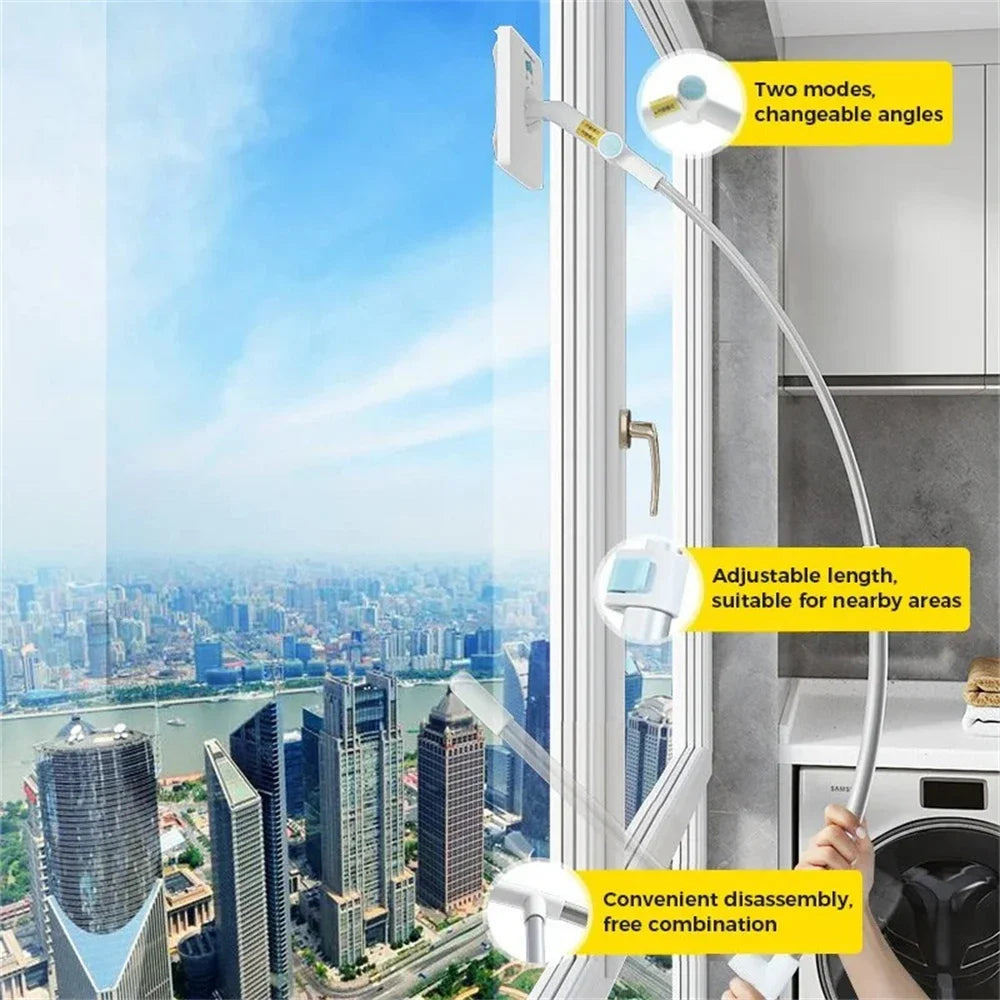 Extendable Window Cleaner With Durable Sponge Head 11690571596044-1