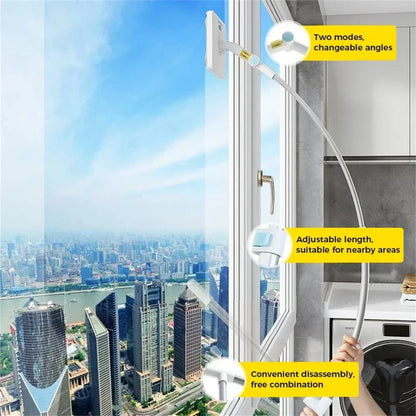 Extendable Window Cleaner With Durable Sponge Head 11690571596044-1