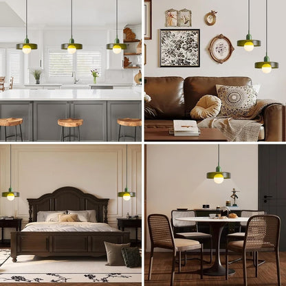 Bauhaus Pendant Light in Colored Glass