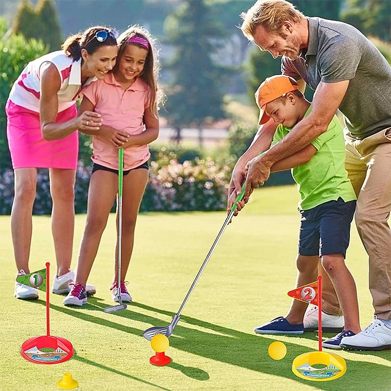 Swingiq – Adjustable Children'S Golf Set With Telescopic Clubs, 3 Balls & 2 Targets For Children Aged 3–8 Years 10590817845512-1
