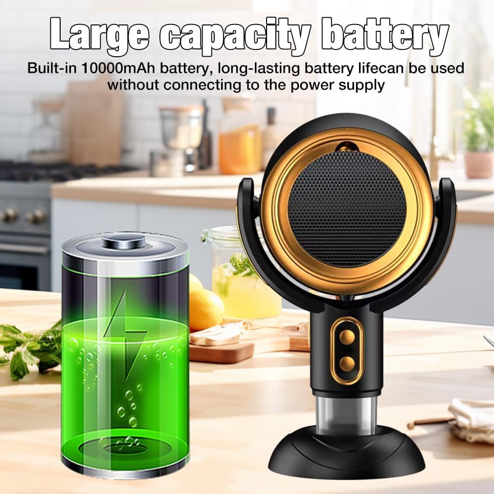 Portable Range Hood - Powerful Rechargeable Kitchen Exhaust Fan Ideal for Any Space & Cooking Needs 9898148266305-1