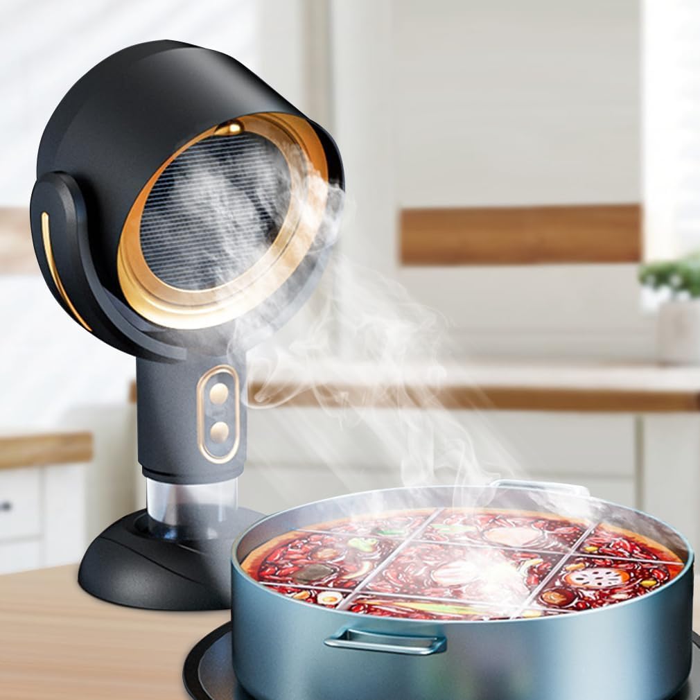 Portable Range Hood - Powerful Rechargeable Kitchen Exhaust Fan Ideal for Any Space & Cooking Needs 9898148266305-1