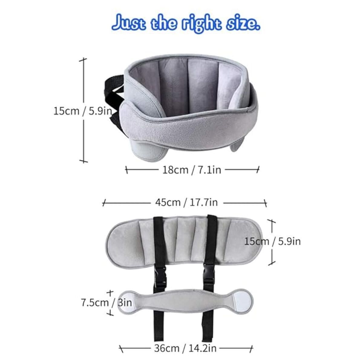 Adjustable Car Seat Sleeping Head Support for Child Safety (2+ Y) 257970