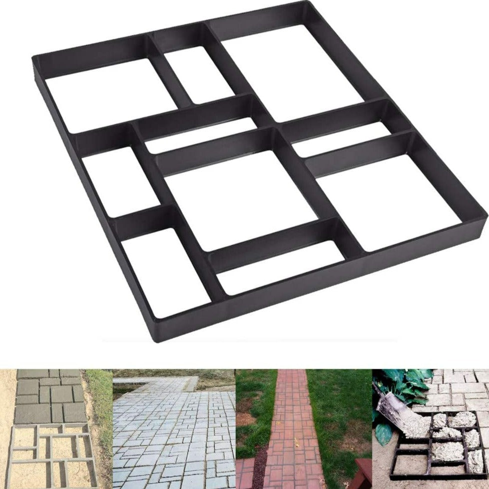 Diy Path Floor Mould Garden Walk Pavement Mold Diy Manually Paving Cement Brick Stone Road, Moulds For Yard Patio Lawn Garden, Patio Furniture Sets