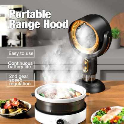 Portable Range Hood - Powerful Rechargeable Kitchen Exhaust Fan Ideal for Any Space & Cooking Needs 9898148266305-1