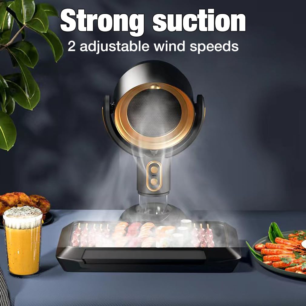 Portable Range Hood - Powerful Rechargeable Kitchen Exhaust Fan Ideal for Any Space & Cooking Needs 9898148266305-1