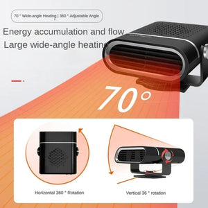 12V Portable Car Heater For Heating, Cooling, Defrosting