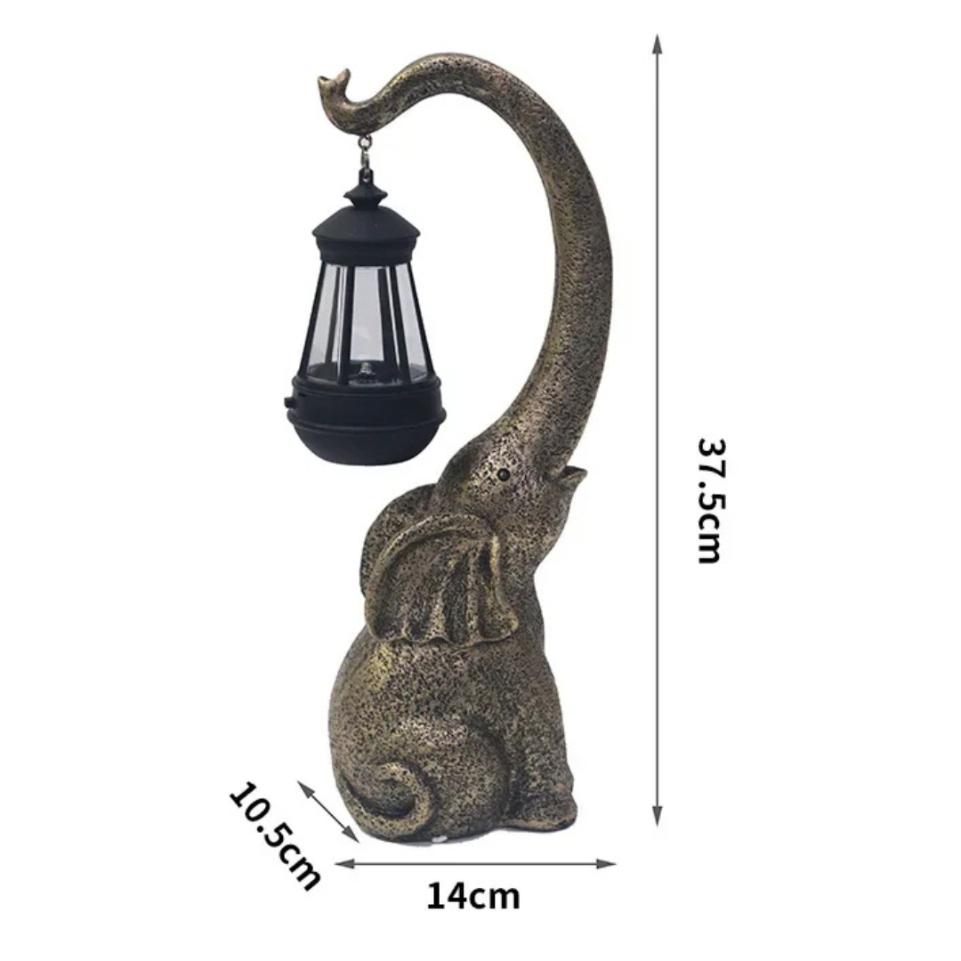 Twilight Glow Elephant Solar Lamp