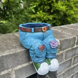 15Cm Denim Chic Garden Planter