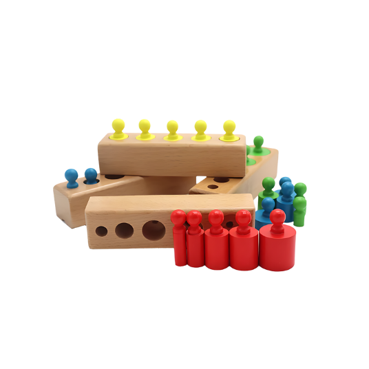 Montessori Cylinder Socket Puzzles - Logical Thinking And Observation Toy