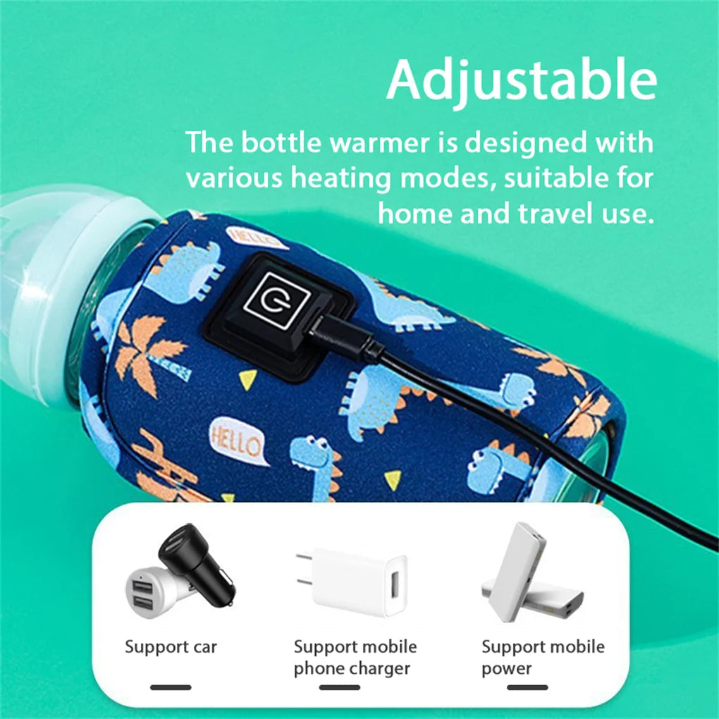 Portable Baby Bottle Warmer With Usb And Thermal Bag