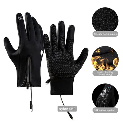 Unisex Heated Ski Gloves – USB Electric Warming Gloves 166182