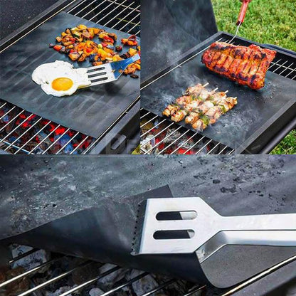 8 Pcs Nonstick Reusable BBQ Grill Mat Set For Outdoor Cooking Ease 8664775164185-1