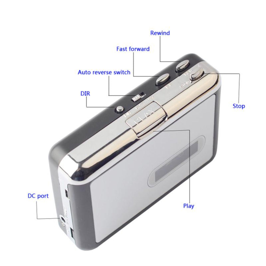 Walkman USB Cassette Capture to MP3 Converter 6149048402118-1
