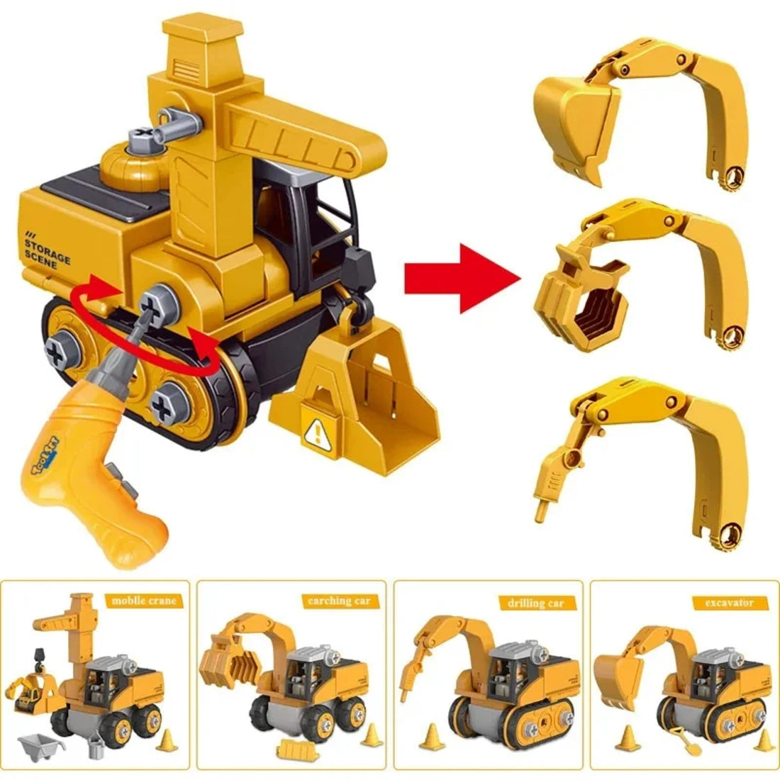 Master Builder Engineer Set - Building games for beginners - Building toys 8734600397138-1