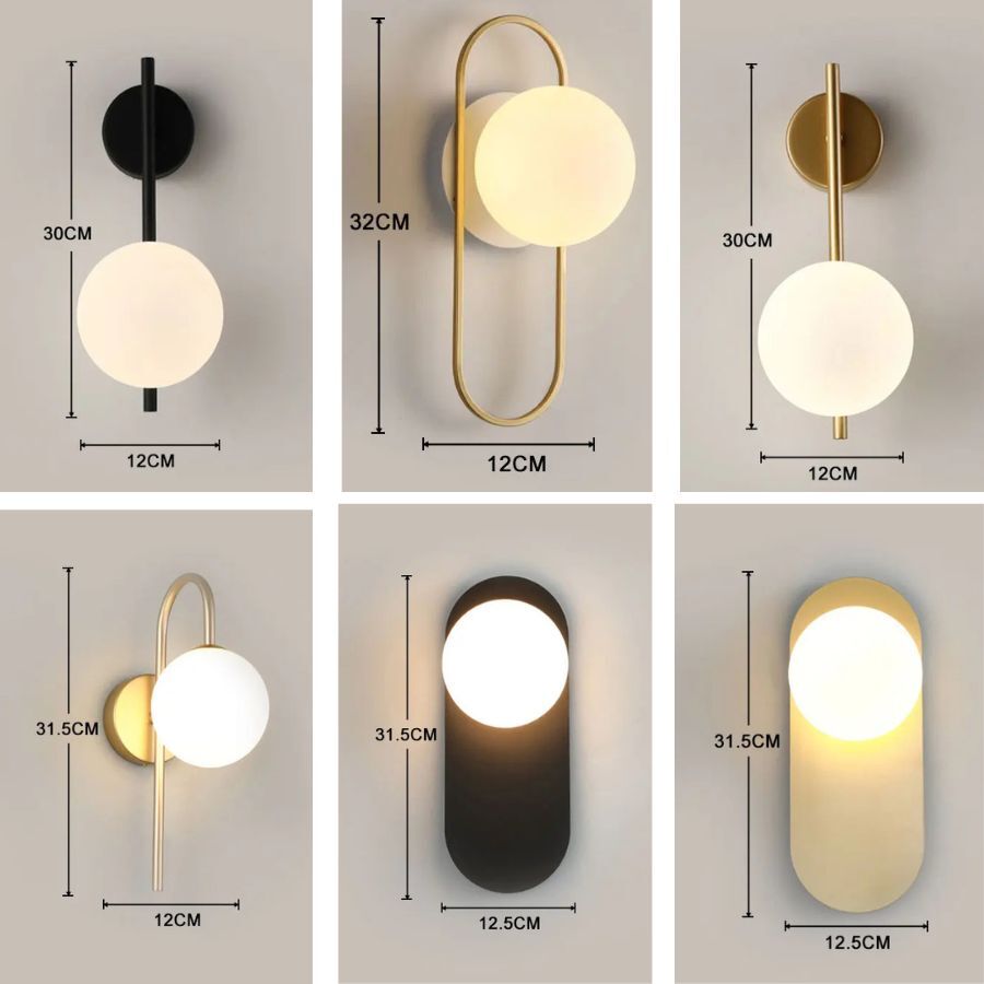 Nordic Golden LED Wall Lamp – 9W G9 Bulb Wall Sconce for Bedroom, Living Room, and Bathroom - Neutral Light