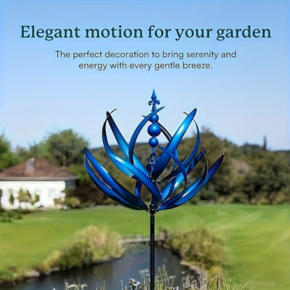 Decorative Windmill - Serene Garden Elegance with Graceful Spinning Motion 14821840912710-1