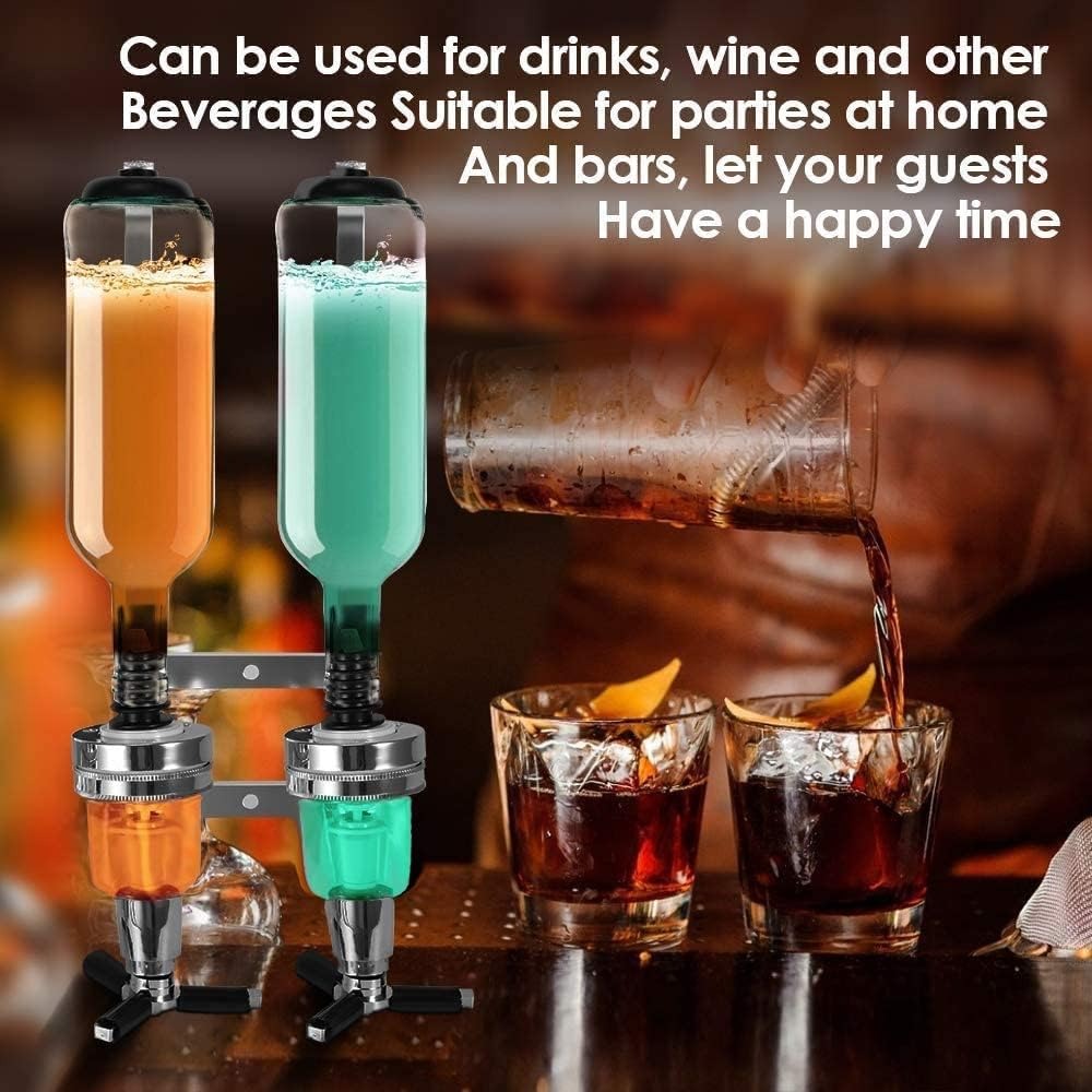 Wall Mounted Liquor Dispenser For Home Bar Alcohol Beverage Station 9864402600238-1