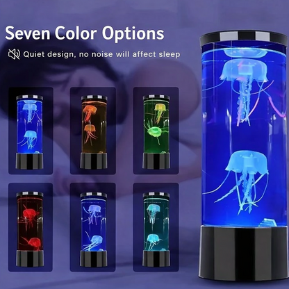Soothing Led Jellyfish Aquarium Lamp With Color Changing Sensory Lights