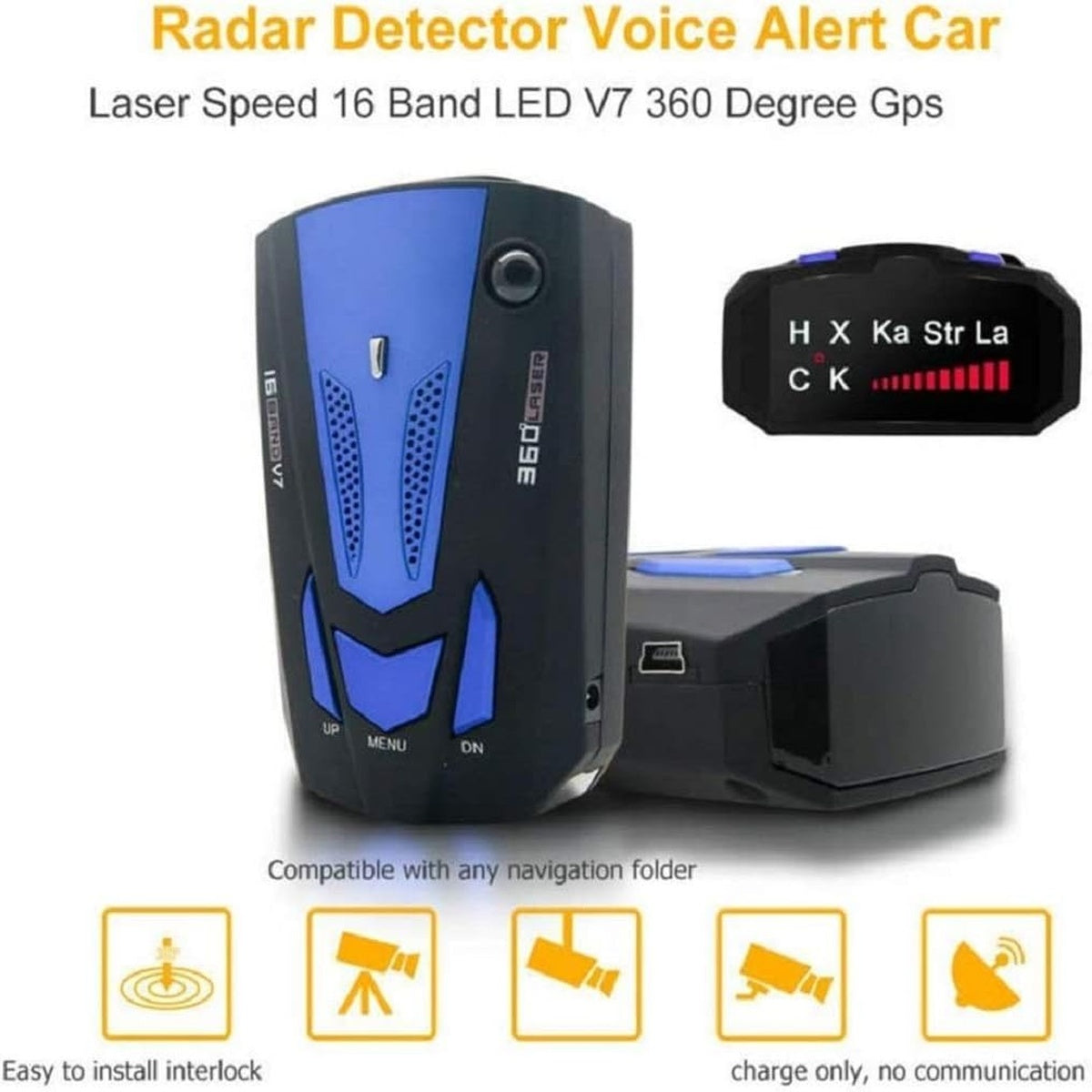 Flash Speed Camera Detector with Precision Long-Range Detection for Safe Driving 9867490263361-1
