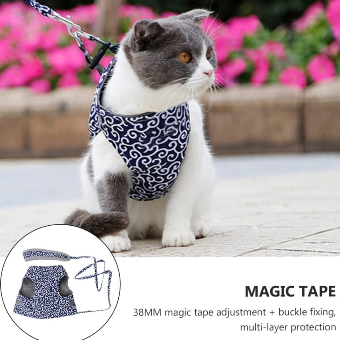 Cat Harness Vest For Safety & Comfort 10513048961288-1