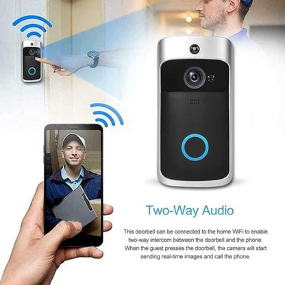 Wireless HD WiFi Video V5 Doorbell - 720P Night Vision, Two-Way Intercom & Motion Alerts for Home Security 9957152129345-1