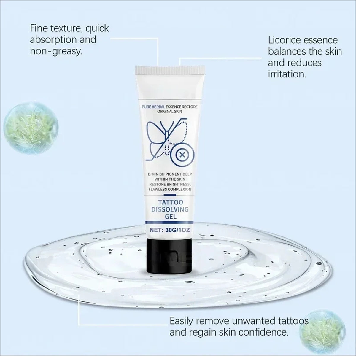 Tattoo Gone Removal Cream Fades Ink Restores Natural Clear Skin (30g) 14914338193734-1