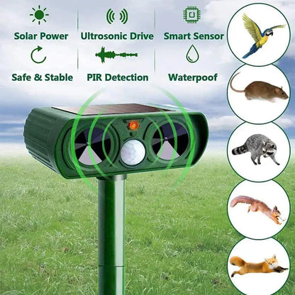 Ultrasonic Deer Repellent – Humane Pest & Animal Deterrent for Gardens SH1751817214987860919