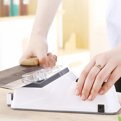 Electric Knife Sharpener - Double-Sided - 5-Second USB Rechargeable Blade Restorer 15146752901446-1