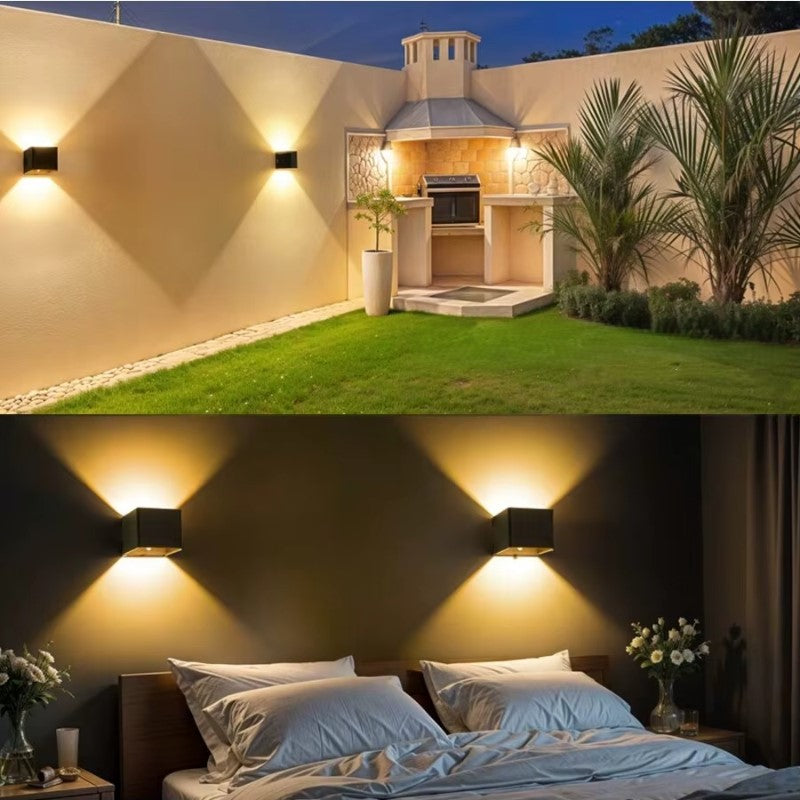 Wireless Rechargeable Wall Lamp - Adjustable Up & Down Light, USB Powered for Home Decor & Cozy Ambiance 9950225989953-1