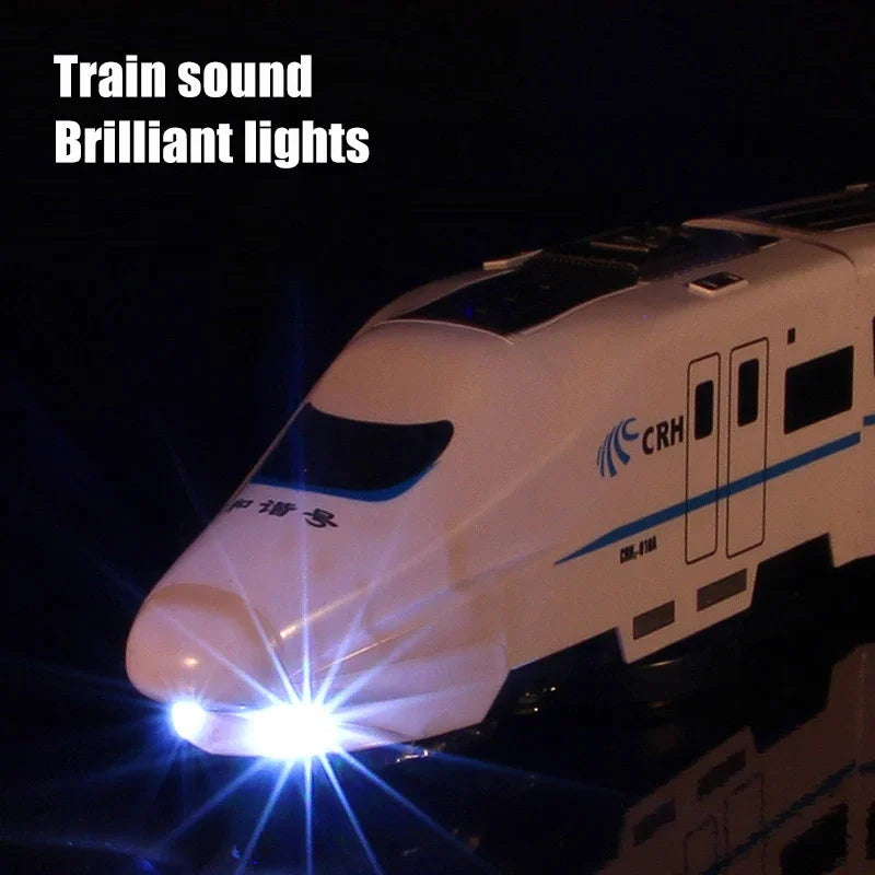 Kids Automatic Direction Changing Self-Driving Train Toy With Lights 5 Trains 10521987023194-1