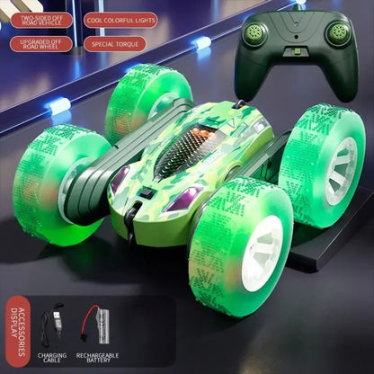 Rc Stunt Car Double Sided Flip 2.4G Remote Control Cars 360¡Ã Rotation Rc Off Road Drift Car Children Gifts For Kids Adults Boys 9751061496115-1