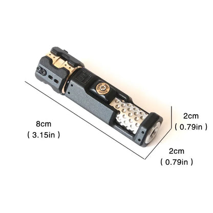 Musketeers Gun Bolt Fidget Spinner – Sleek Metal EDC Haptic Slider for Ultimate Stress Relief, ADHD Focus, and Office Desk Fun 8461875216582-1