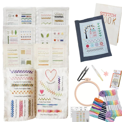 Embroidery Kit Journal to Creatively Craft, Stitch, and Share Your Story Set 15138893594950-1