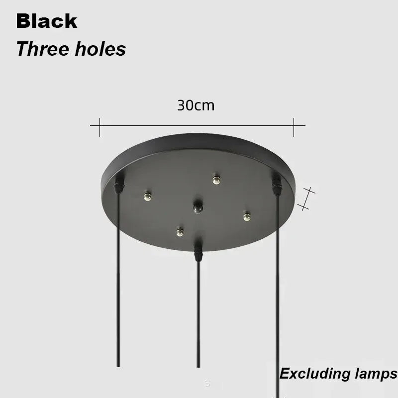 Scandinavian Style Half-Circle Chandelier – Multi-Colour LED Pendant Lighting Fixture 16cm 10215675724115-1
