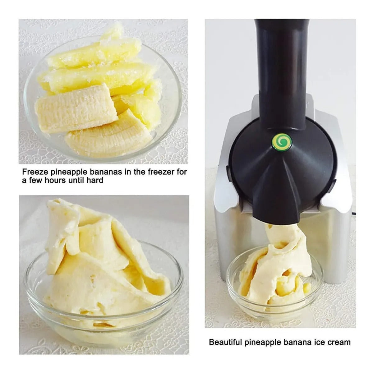 Frozen Treat Machine for Homemade Ice Cream, Sorbet, and Smooth Desserts