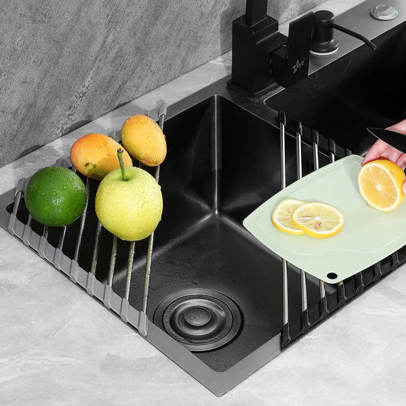 Adjustable Kitchen Retractable Drainer Rack For Sink Dish Drying Storage 6851373465700-1
