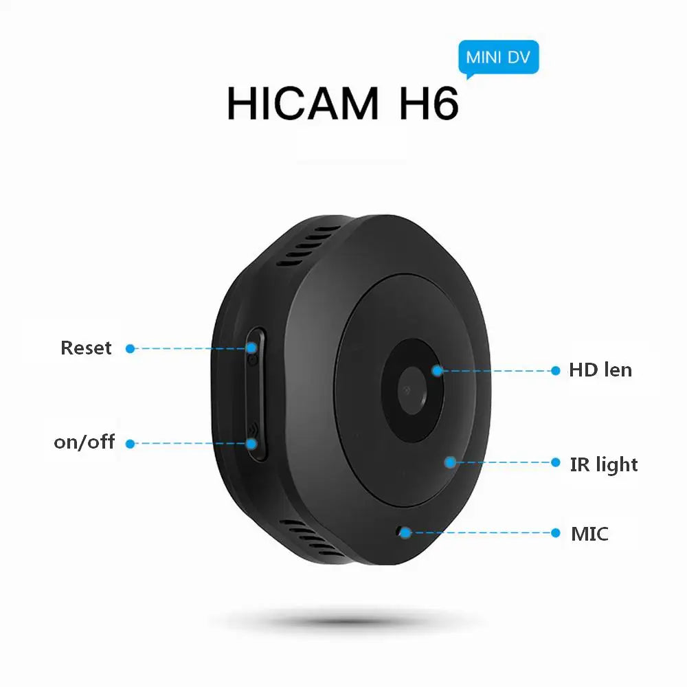 4K Wifi Mini Camera -  Night Vision, Voice & Video Recording for Home Security 9936887021889-1