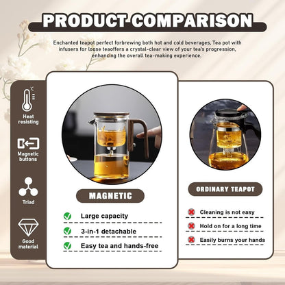 Durable Glass Teapot With Infuser For Tea Brewing