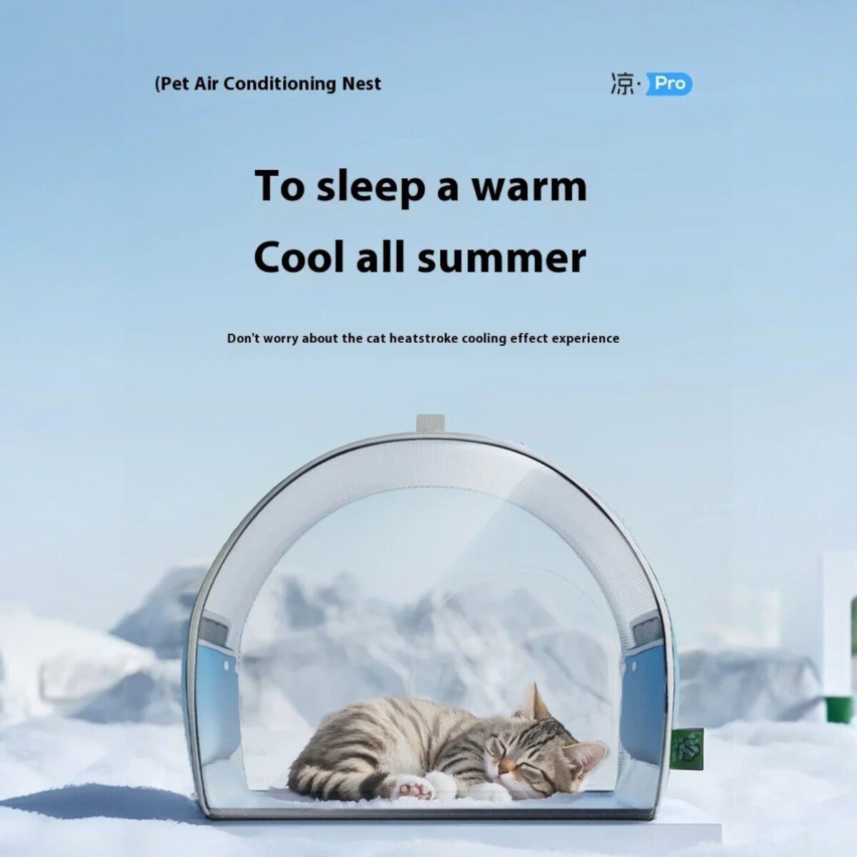 Portable Air-Conditioned Pet House With Ventilation For Cooling Comfort Indoors Or Outdoors (38 x 44 x 38cm) 10016156483885-1
