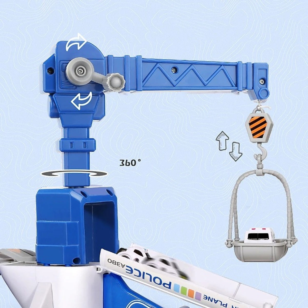 Interactive Professional Plane Play Set - Size Passenger Plane Kids Airliner Toy Car for Children's Gift (4+ year) BER-SPEELGOED-TEC