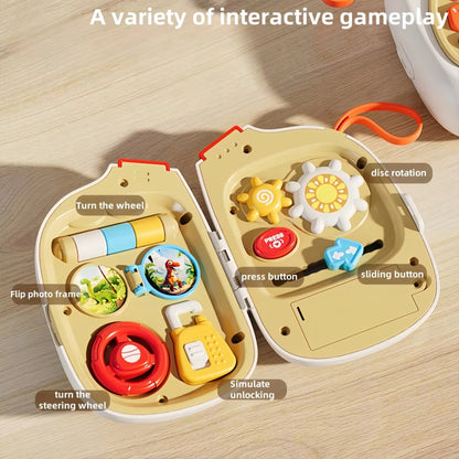 Interactive Soundboard Activity Suitcase for Toddlers Educational Lights and Music Toy (6-12 months)